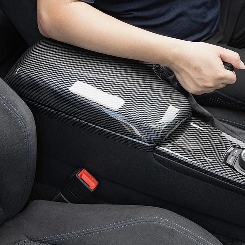 LHD Car Styling Fibră de carbon Consolă centrală Priza de aer Panou Capaci Decorare autocolante cadru pentru BMW F30 F31 F32 F34 F36
