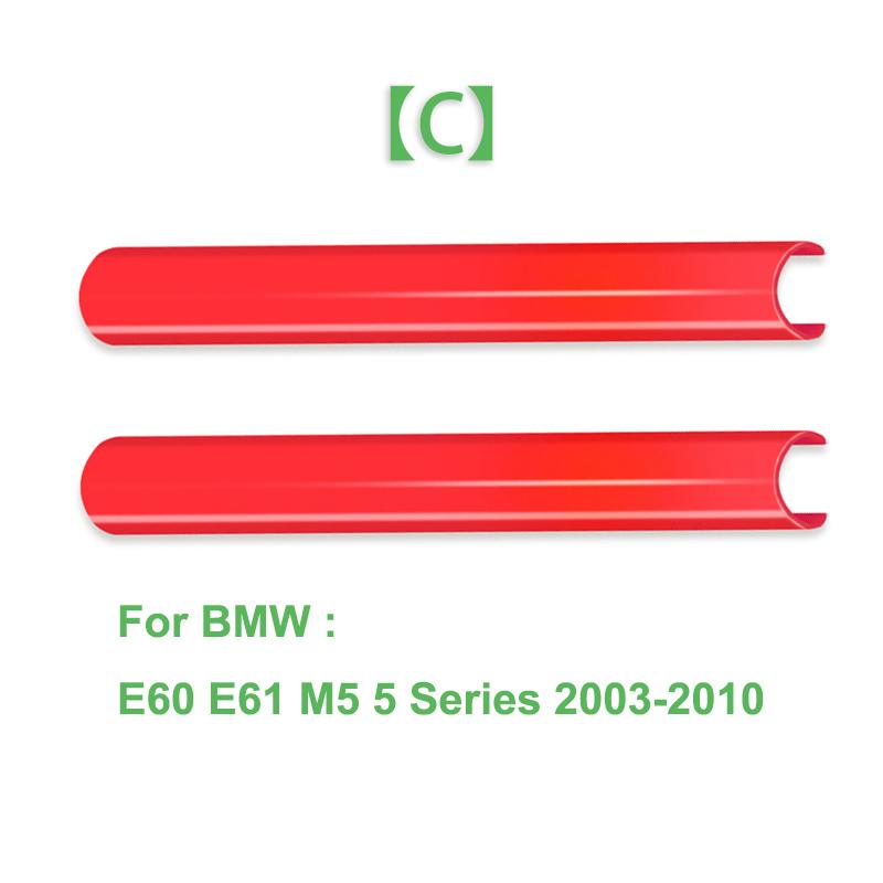 2 Peças Faixas de Acabamento da Grelha Dianteira Capa Adesivos de Moldura Para BMW F10 E60 F30 F32 F20 F22 F06 F02 F25 F26 G20 Série 1 2 3 4 5 6 7