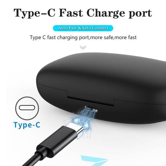 T17 Bluetooth-compatible Earphone Ear Hook Noise Reduction Digital Display Stereo Sound Wireless Earbud