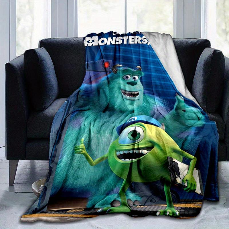 1pz Mostri & Co. Cartone Animato. Coperta - Stagionale Universale, Decorazione per la Casa, Morbida Coperta in Flanella - Versatile e Accogliente per Camera da Letto, Soggiorno