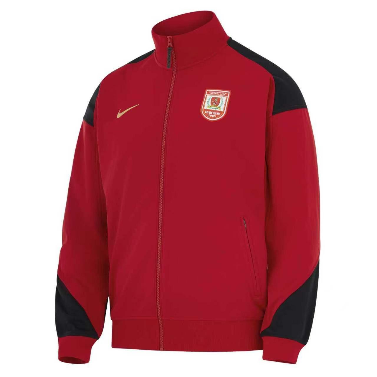 

Nike Dri-Fit 2026 Season Changchun Yatai Match Stand Collar Zip Long Sleeve Jacket Men jackets IQ0482-687 S
