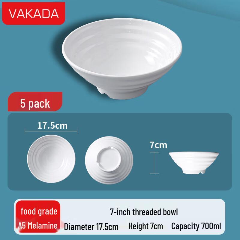 

VAKADA Durable Melamine Noodle Bowls