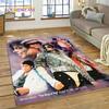 MJ King of Pop Michael Jackson Teppich für Wohnzimmer Schlafzimmer Heimdekoration, rutschfeste Bodendekoration für Sofa Fußmatte Geschenk