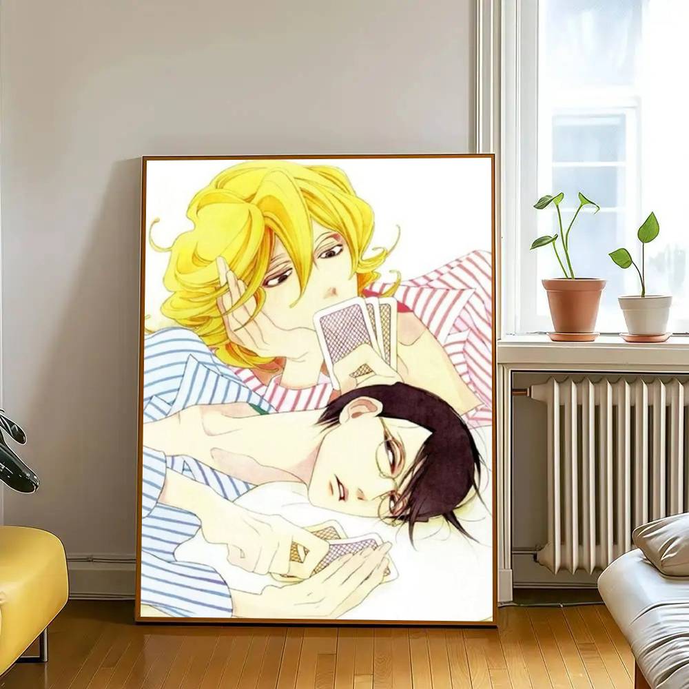 Anime Doukyuusei  Vintage Posters Sticky Retro Kraft Paper Sticker DIY Room Bar Cafe Kawaii Room Decor