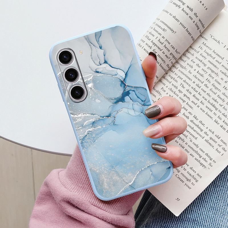 Case For Samsung A55 5G Back Cover Protective Silicone Funda Fashion Marble Stone Texture Coque For Samsung Galaxy A54 A56 Capa