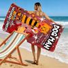 Dog Man Print Beach Towel, Large Soft Quick Dry Towel for Beach Camping Swimming