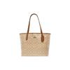 City Artificial Leather Tote Bag , Shopping Bag , Shoulder Bag , Handbag Large Women's Milk Tea (Unisex) Shoulder Bags 5696 IMNLJ