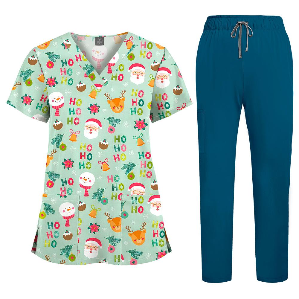 Ιατρικά Ρούχα Νοσοκομείου Κοντομάνικο Ομοιόμορφο Ομορφιάς Φόρμα Τρεξίματος Γιατρού Ρούχο Εργασίας Ιατρικό Χειρουργικό Πολύχρωμο Ομοιόμορφο Unisex