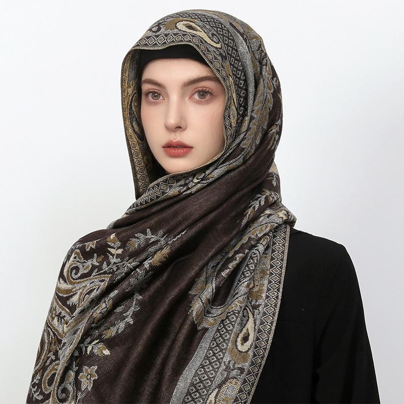 Sjal Vår Och Sommar Mångsidig Sjal, Imitation Kashmir Bekväm Sjal Huvudduk