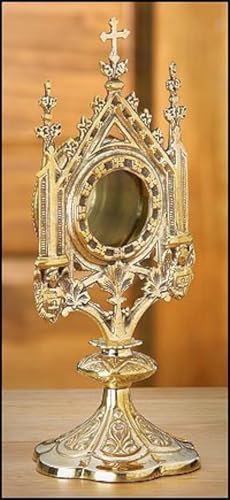 

Brass Monstrance Reliquary 5 X 11 1/2