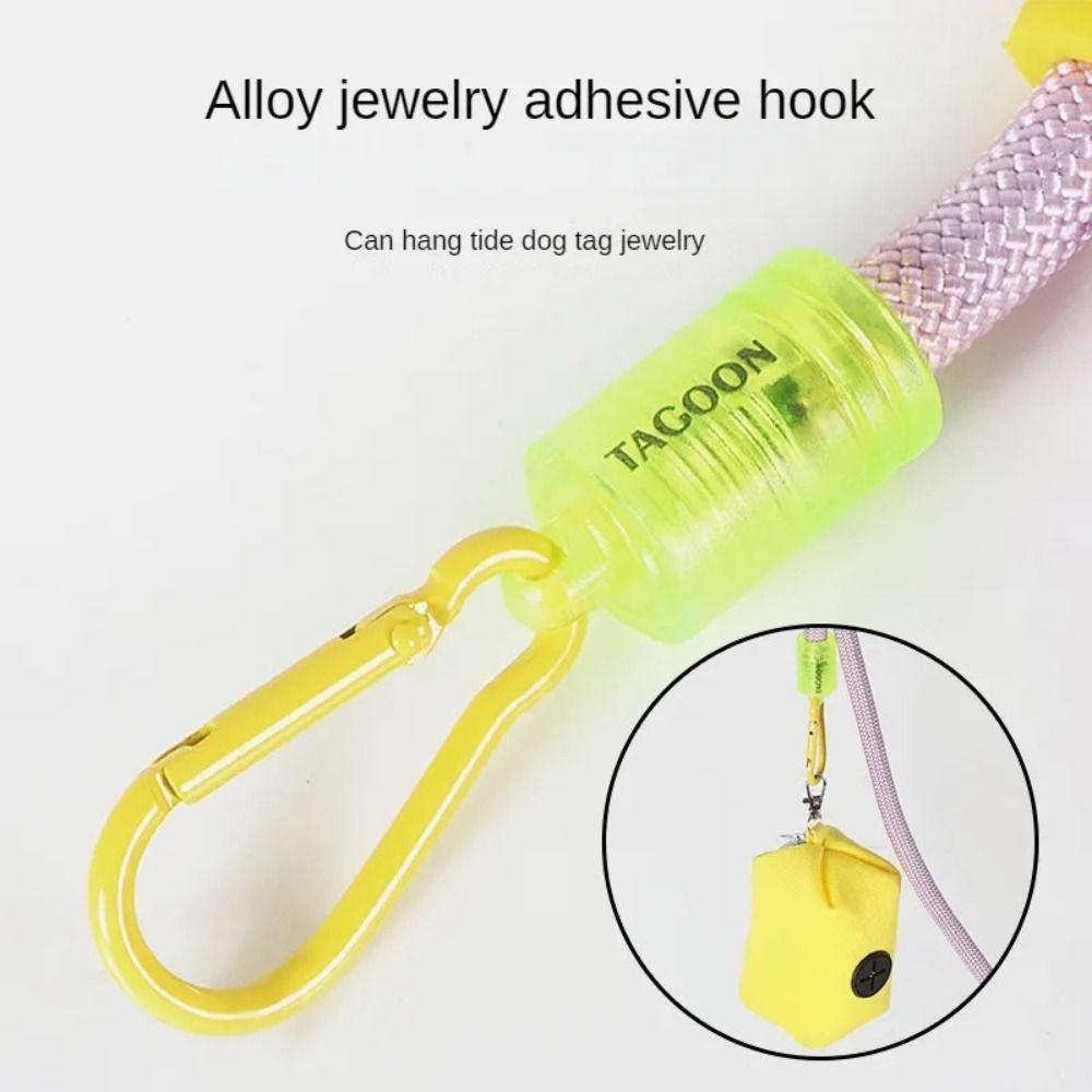 Adjustable Hand Free Dog Leash Crossbody Waist Belt Dog Leash Colorful Pet Traction Rope  Jogging