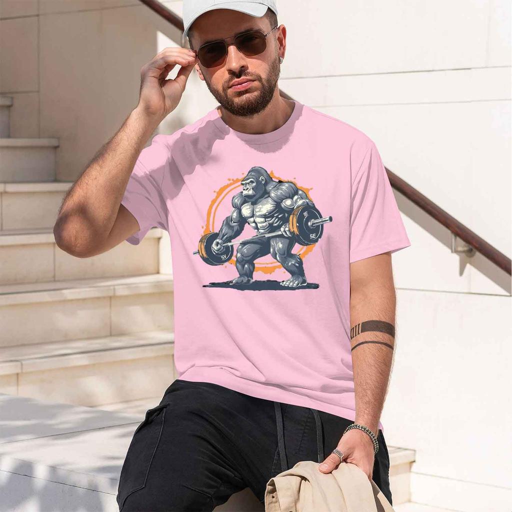 Vintage Strength Unisexs Tshirt Summer Tracksuit Oneck Short Sve Casual Breathable Sportswear Harajuku Fashion Streetwear 2026 N