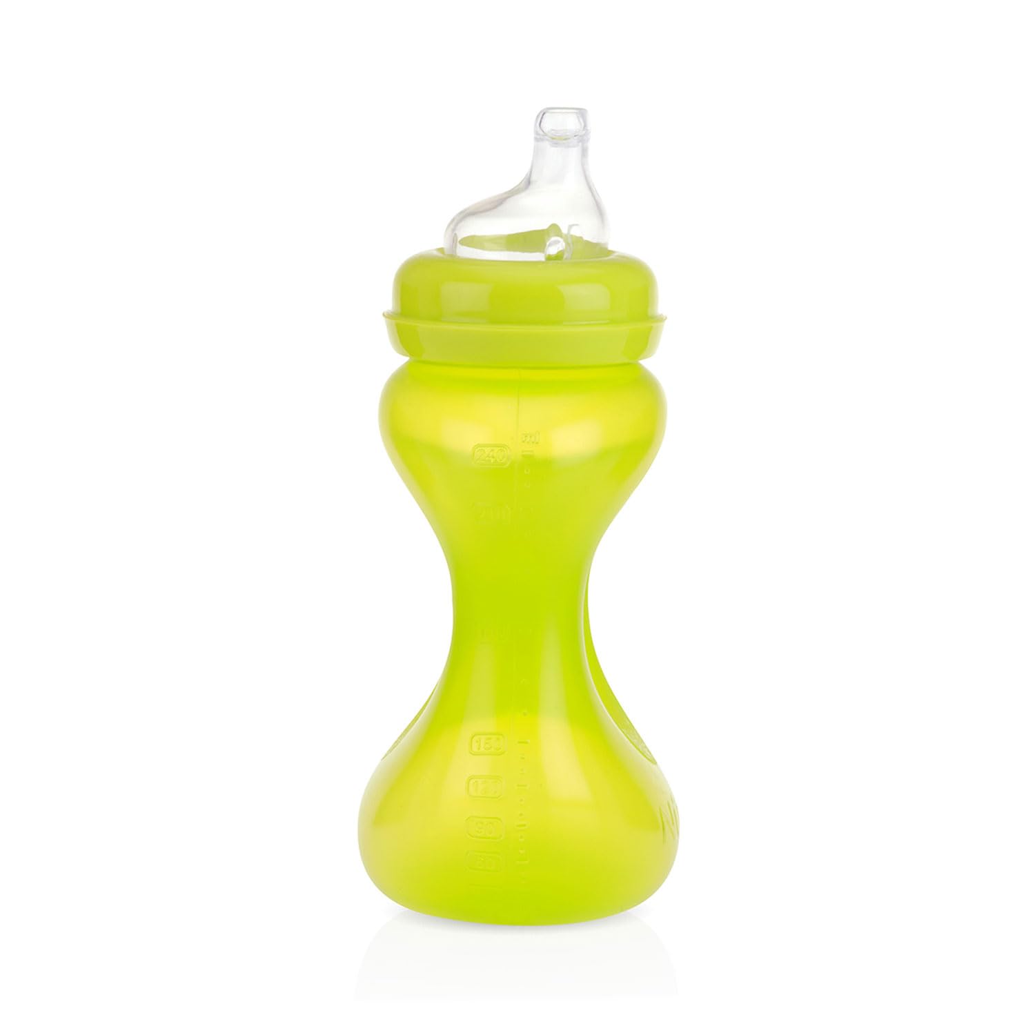 

Nuby Lil Gripper Spout, Silicone, Easy to Grip and Spill-Resistant, Ages 4-6 Months and Up, Green, NU-81198