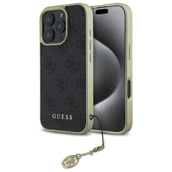 Guess Guhcp16Xgf4Ggr Iphone 16 Pro Max   6.9 Czarny/Black Hardcase 4G Charms Collection