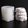 Santa Flower Pot Silicone Mold Christmas Candle Silicone Mould For Epoxy Resin Handmade Candle Soap Chocolate Baking