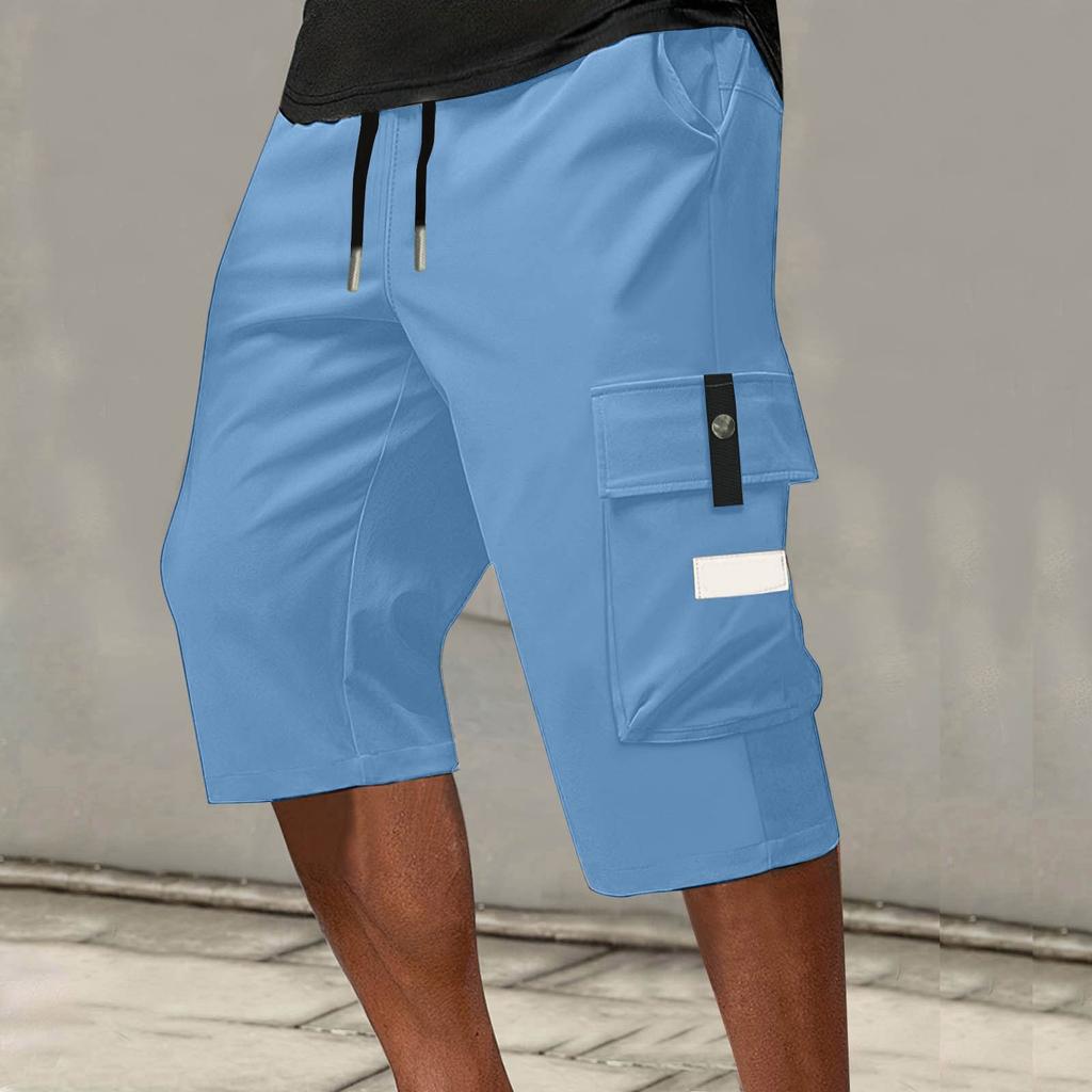 Men's Lace-up Sweatpants Men's Cargo Shorts Casual Pants