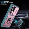 Heavy Duty Armor Lens Protection Case For Samsung S26 Ultra S25 S24 FE S23 S22 S21 S20 A34 For Magsafe Magnetic Holder Cover