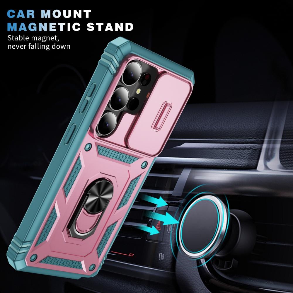 Heavy Duty Armor Lens Protection Case For Samsung S26 Ultra S25 S24 FE S23 S22 S21 S20 A34 For Magsafe Magnetic Holder Cover