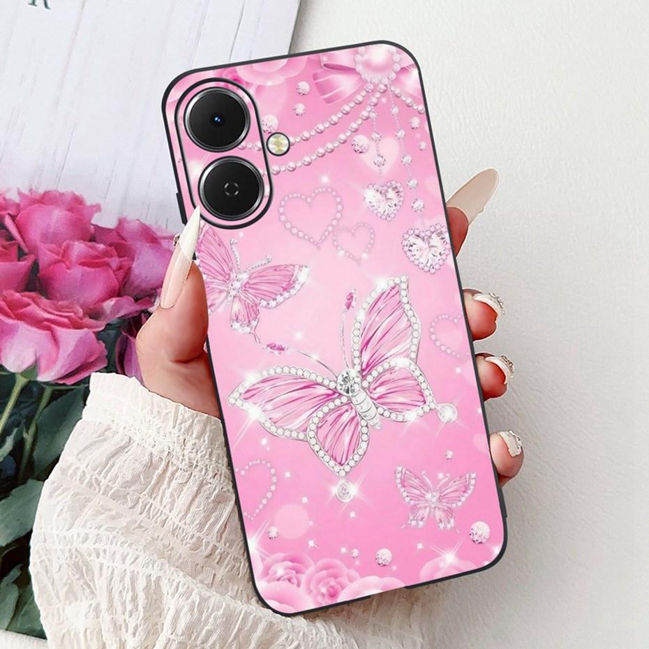 Cute Painting Phone Case For Tecno Spark Go 2 2025 Soft Silicone TPU Back Cover For Tecno Spark Go2 KM4 Cases Bumpers