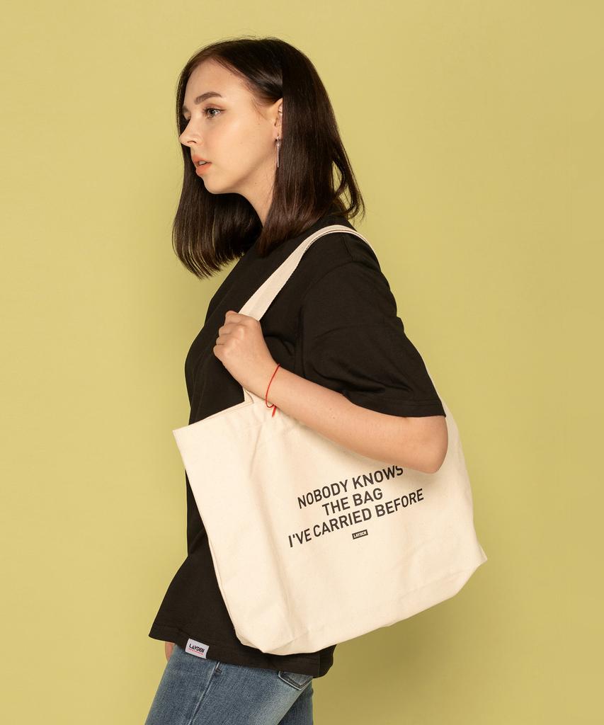 Layden Nobody Knows Eco Bag-Ivory