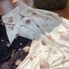 Camicia da donna con stampa angelo Camicetta elegante vintage anni '90