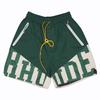 Mens Hip Hop Drawstring Shorts With Reflective 3M Letter Print Loose Fit Streetwear Cargo Jogger Pants