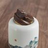 Nanshan Ceramic Tea Mug with Filter and Tea Caddy Gift Set
