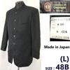 Tessitura Di Quaregna by Ghione Stand Collar Blazer Men L Black Tailored jacket(USED)