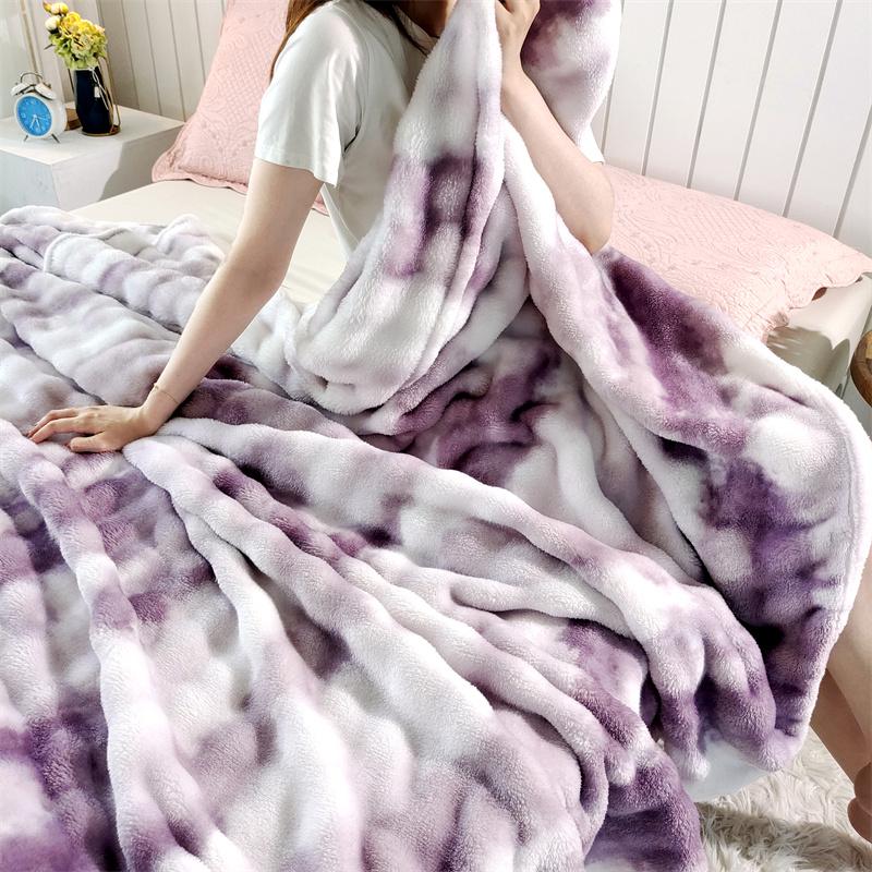 

Gradient Bubble Fleece Throw Blanket Cozy Soft Plush Multipurpose Nap Blanket for Bedroom Sofa Faux Rabbit Fur Travel Blankets 1.0x1.5m Kid Size