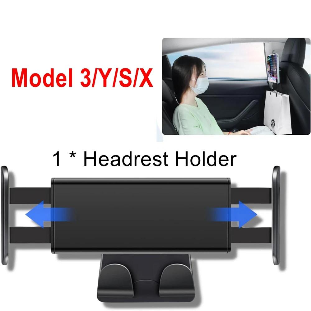 Tesla Car Headrest Tablet Holder Phone Mount Back Seat Entertainment Accessories Adjustable Universal Fit Easy Install
