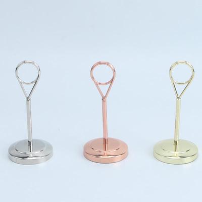 Round Shape Metal Card Holders Table Number Holders Photo Stands Memo Clip Wedding Birthday Party Supplies Note Clamp Stand