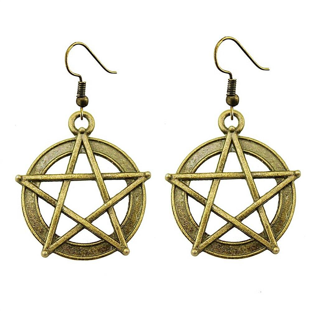 

1 пара подвесок со звездами и луной для женщин, модные серьги, висячие серьги 28mm-A10078