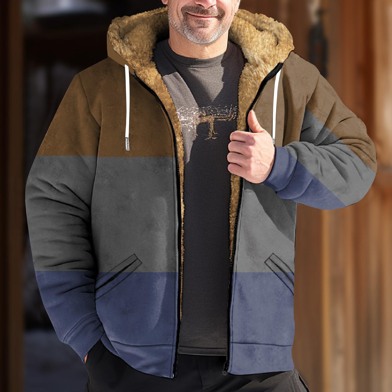 

Мужская куртка с принтом в стиле ретро, ​​мужская весенне-осенняя повседневная трендовая куртка на молнии с капюшоном