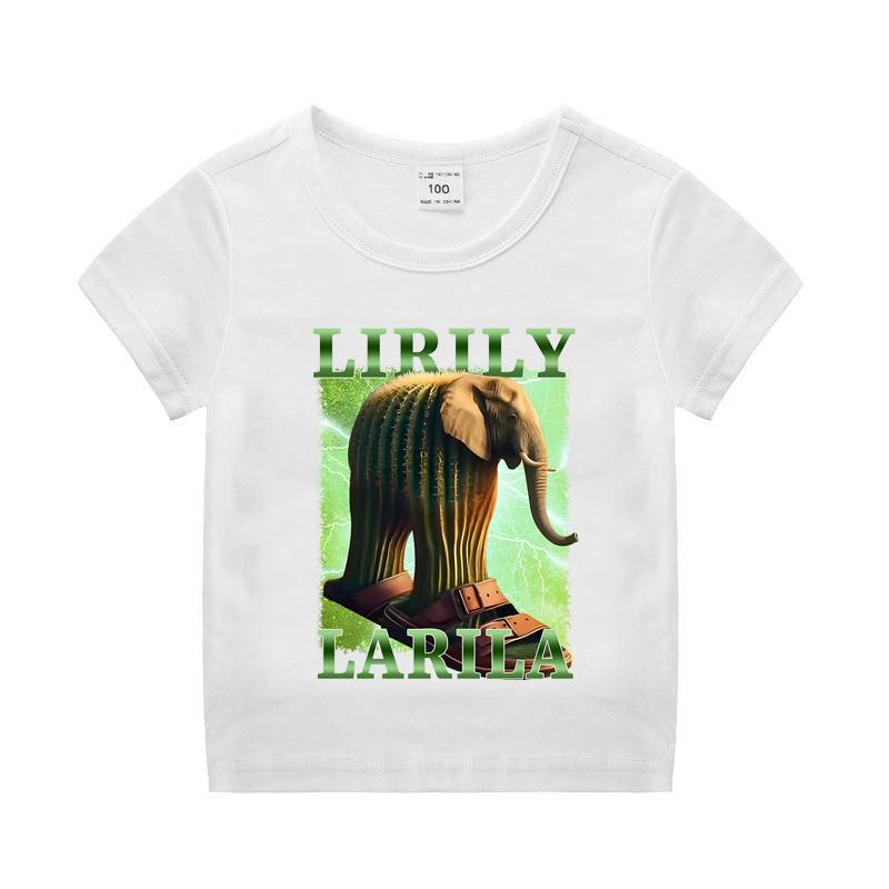 Italian Brainrot Boy Girl Cotton T-shirt Tung Tung Tung Sahur Kids Summer Clothing Funny Meme Children Short Sleeve Tops Unisex