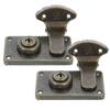 2Pcs Vintage Box Lock Suitcase Latch Brass Clasp Padlock Furniture Hardware Wooden Trunk Hasp Locker Closure Fastener