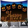 Bedroom Home Decoration Halloween Tapestry Bat Pumpkin Lantern Happy Halloween Tapestry Wall Hanging Party Background Tapestry