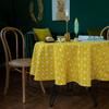 Restaurant Round Tablecloth Cotton And Linen Tables And Chairs Hotel Fabric Dustproof Desktop Decoration