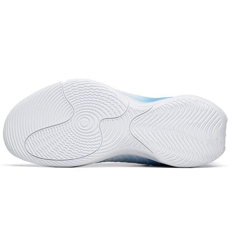 New Anta Shu Bomb Technology Sky 5 Cushioning Anti Slip And Wear Resistant Low Top Basketball Shoes Men's White Blue 112211605-5