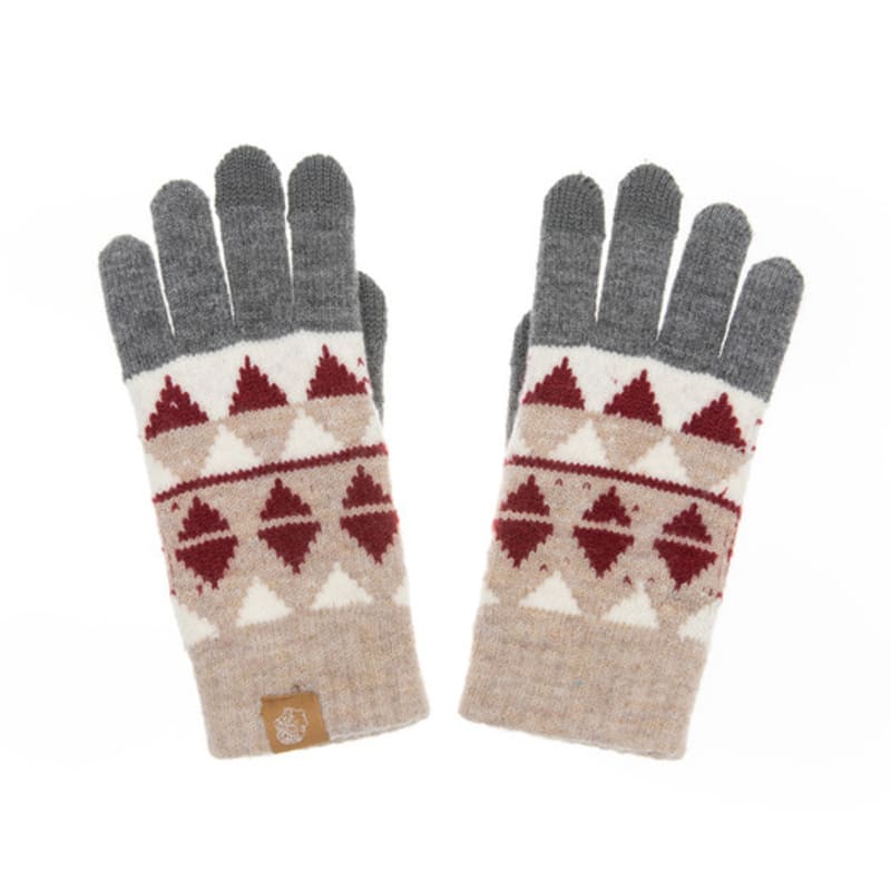 RECLOW RECLOW Argyle Pattern Gloves Red