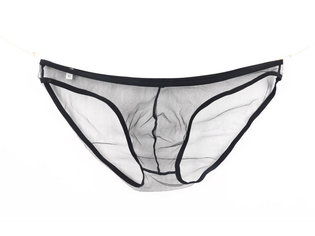 Slip bărbați din plasă cu talie joasă - Mărime mare C-034