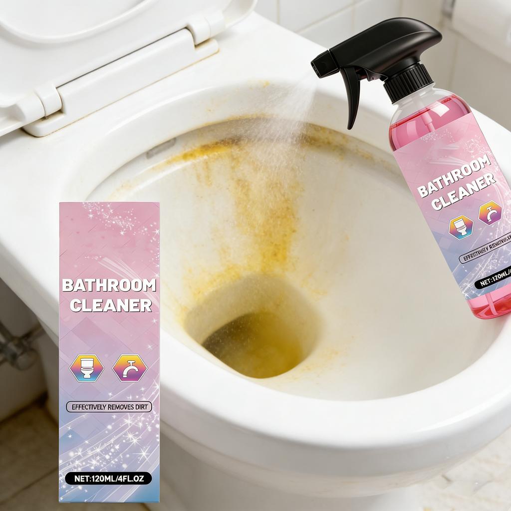 Čistič do koupelny, Domácí vana, Umyvadlo, Sklo v koupelně, Odstraňovač skvrn pro více povrchů 120 ml