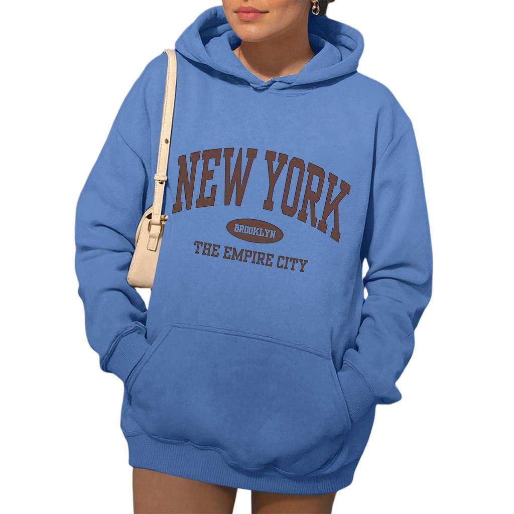 Womens Hoodies Fall Fashion Sweatshirts Printed Casual Long Sleeve Loose Sweatshirt Fall Hoodie Sweatshirt