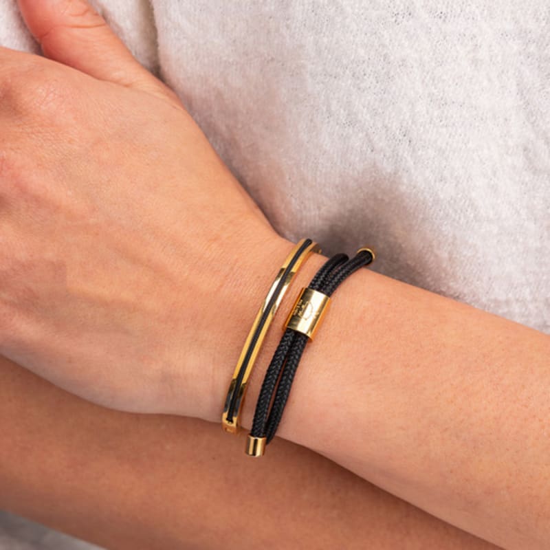 PIG & HEN (Women's) Maya Lu Bracelet - Black X Gold