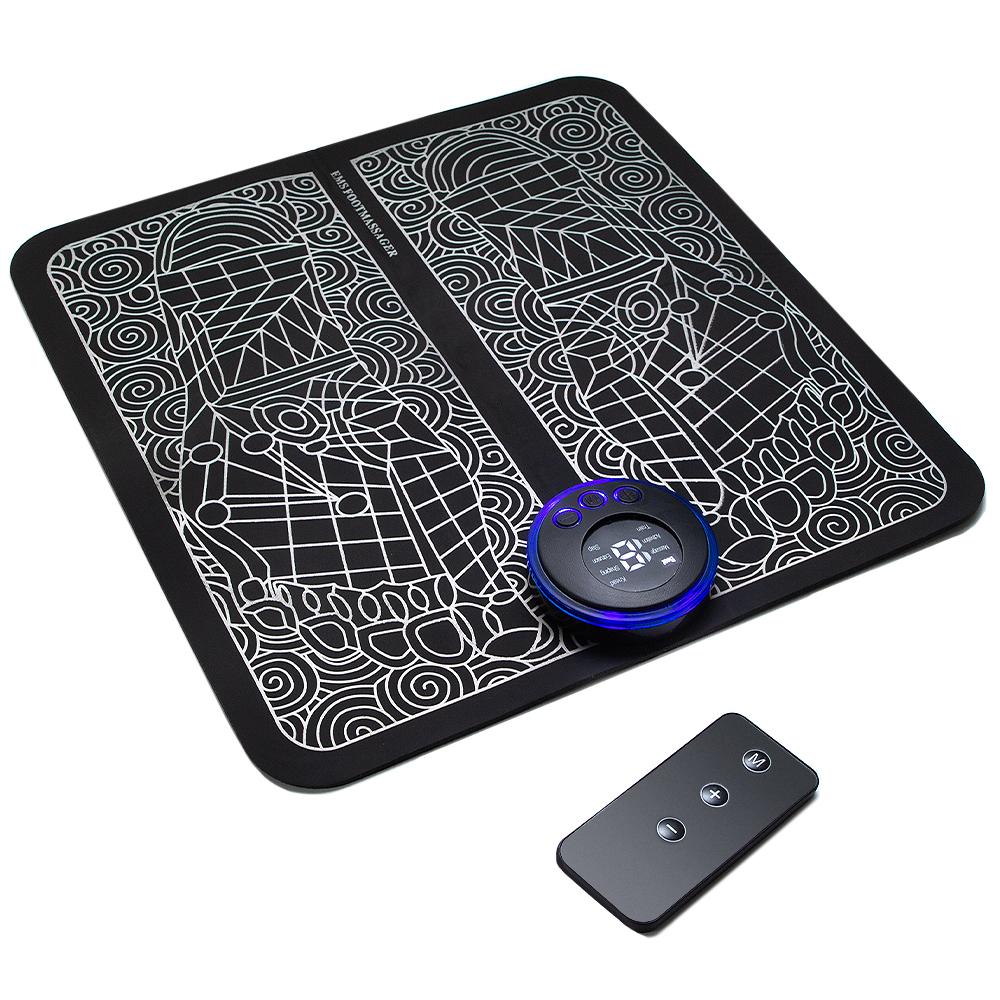 1Pc Foot Massager Tens For Muscle Relaxation LCD Display Screen Back Legs Massager Pad With Remote Control