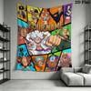 Custom Name ONE PIECE Wall Tapestry Aesthetic Wall Hanging Printed Fabric Blanket Decorative Tapestries for Bedroom Living Room Home Decor
