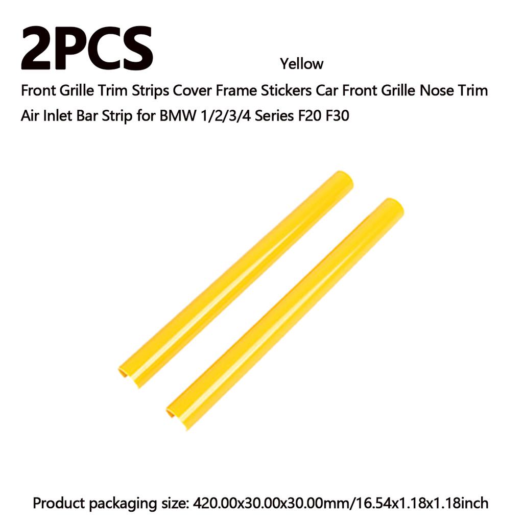 2/4PCS Car Front V Brace Grill Trim Strips Cover Front Grill Insert Trims Stripes for BMW F30 F31 F32 F33 F34 F35 F36