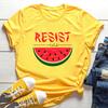 Watermelon Resist Shirts This Is Not A Watermelon Shirt HuUnisex Rights Tee Watermelon Flag Tshirt Trendy Unisex Short Sleeves Tops