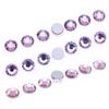 Lila Nail Art Strass Lila Samt Galvanisieren Kristall Lila Nail Art Flachboden Bohrer Glas Farbe Diamant Aufkleber Bohrer