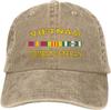 Vietnam Combat Veteran Hat Adjustable Cowboy Baseball Cap For Men Women Trucker Cap