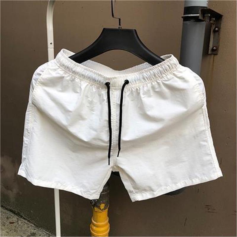 Men's Korean Quick-Dry Casual Beach Shorts - Candy Color, Loose Fit, Trendy 3-Point Design